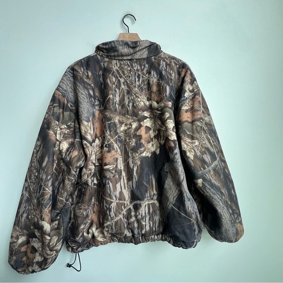 Vintage LL Bean x Mossy Oak Break-up XL Camo Jacket 1/2 Zip Hunting Camouflage - Picture 13 of 15